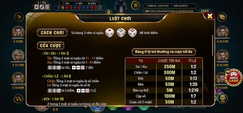 Sicbo Hitclub: Luật Chơi Và Cách Đặt Cược Dễ Hiểu